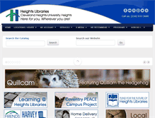 Tablet Screenshot of heightslibrary.org